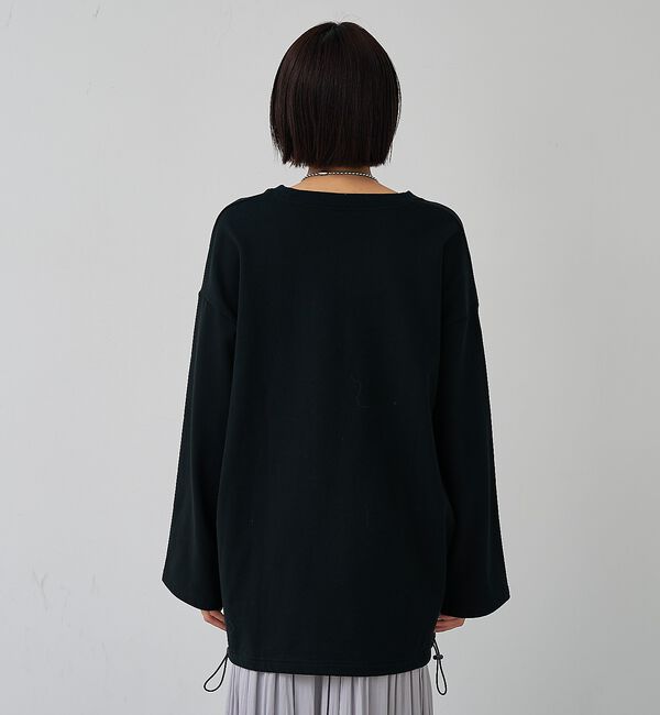 abahouse mavie「裏毛ドロストロゴプルオーバー」|スウェット・ジャージ|