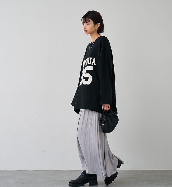 abahouse mavie「裏毛ドロストロゴプルオーバー」|スウェット・ジャージ|