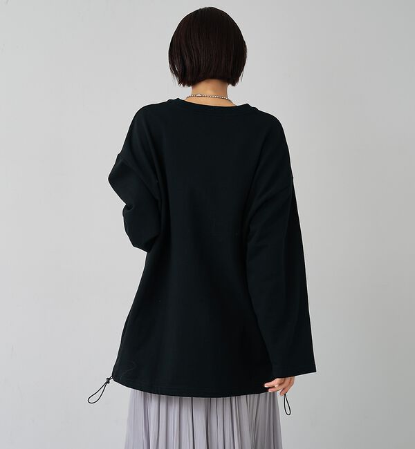 abahouse mavie「裏毛ドロストロゴプルオーバー」|スウェット・ジャージ|