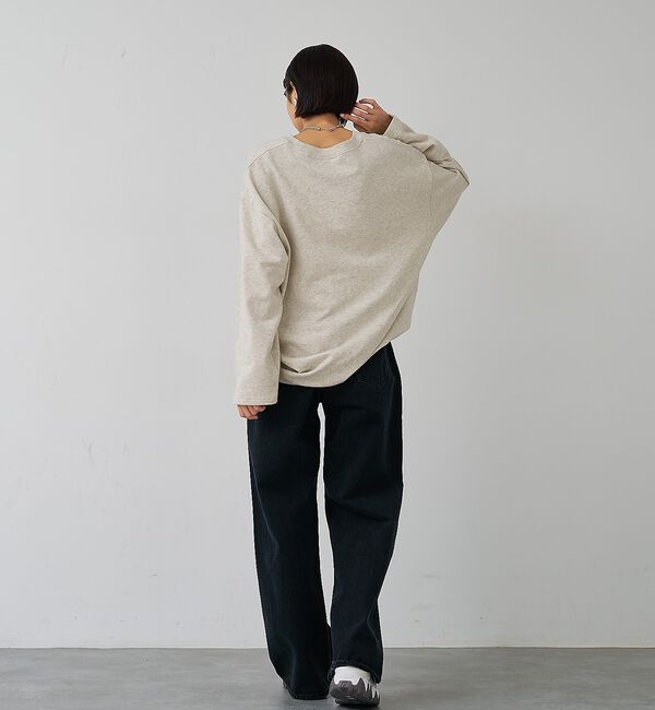 abahouse mavie「裏毛ドロストロゴプルオーバー」|スウェット・ジャージ|