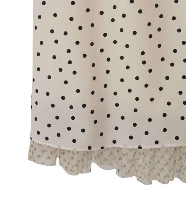 TIARA「ドットプリントフリルスカート」|スカート|