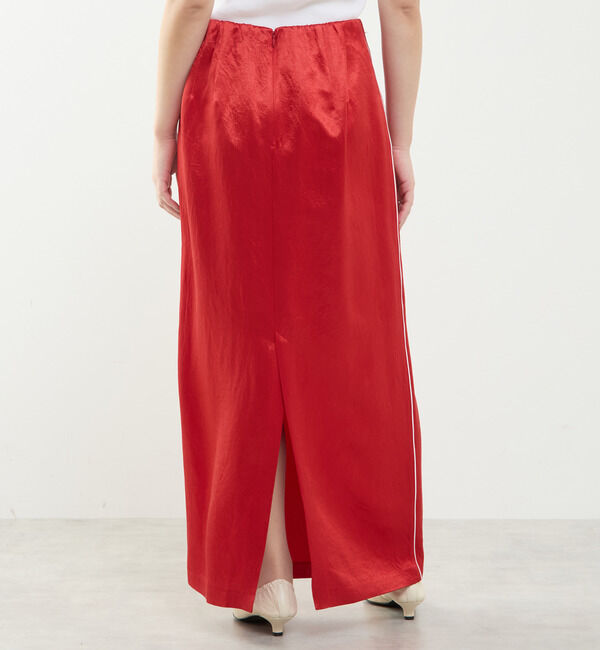 SOFFITTO「上品な光沢感のIラインスカート」|スカート|