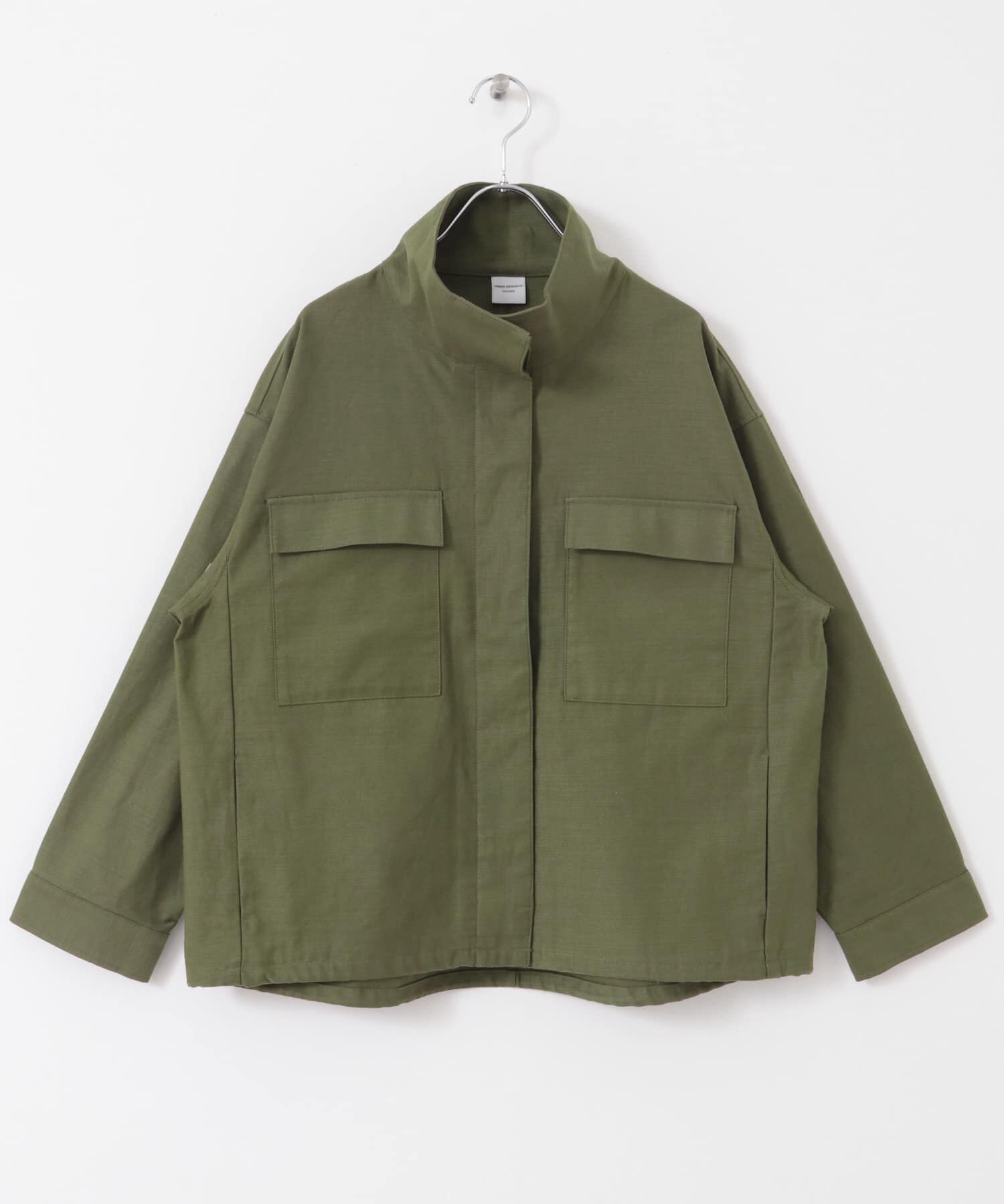 URBAN RESEARCH DOORS「ミリタリースタンドカラージャケット」|ミリタリージャケット|