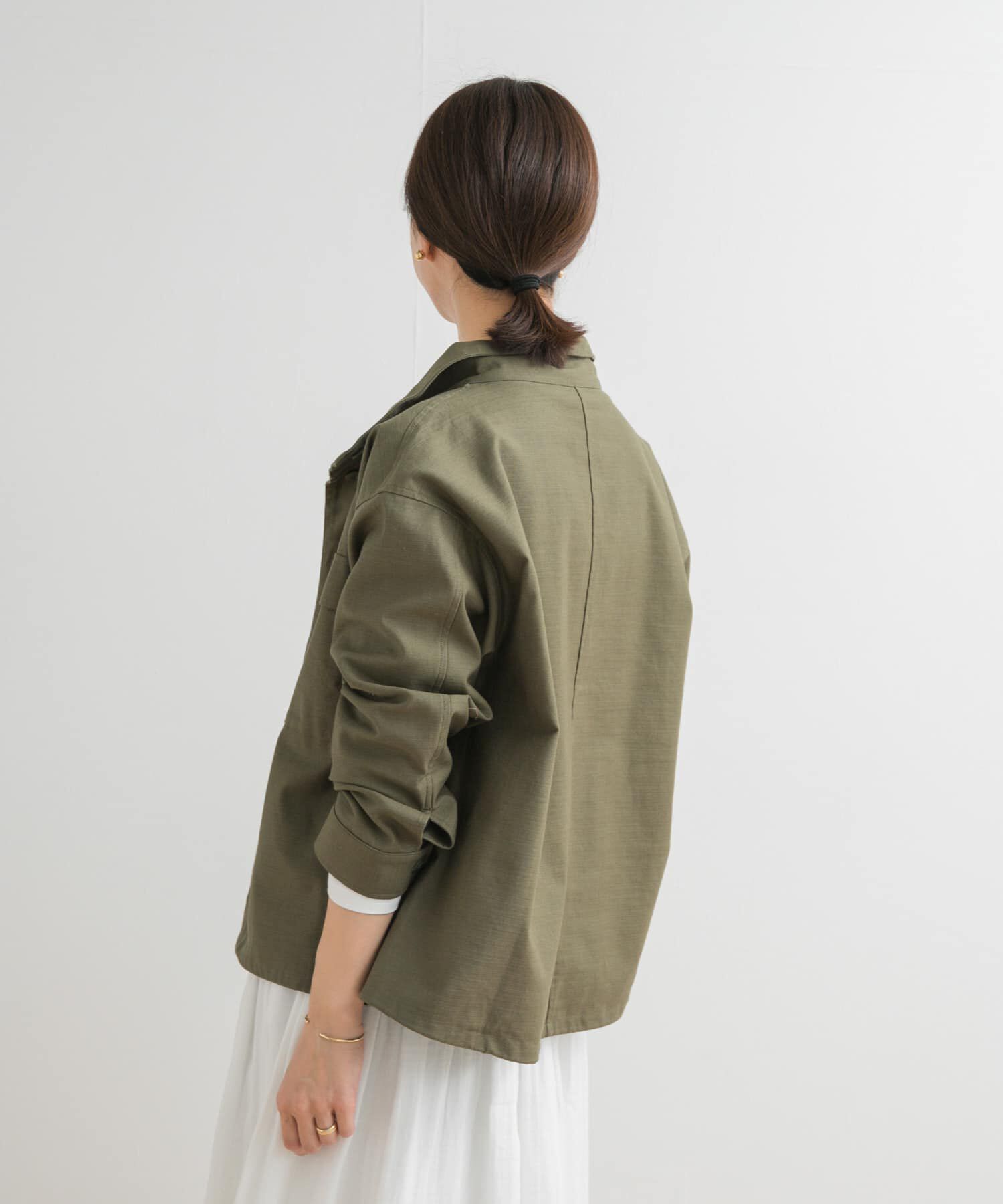 URBAN RESEARCH DOORS「ミリタリースタンドカラージャケット」|ミリタリージャケット|