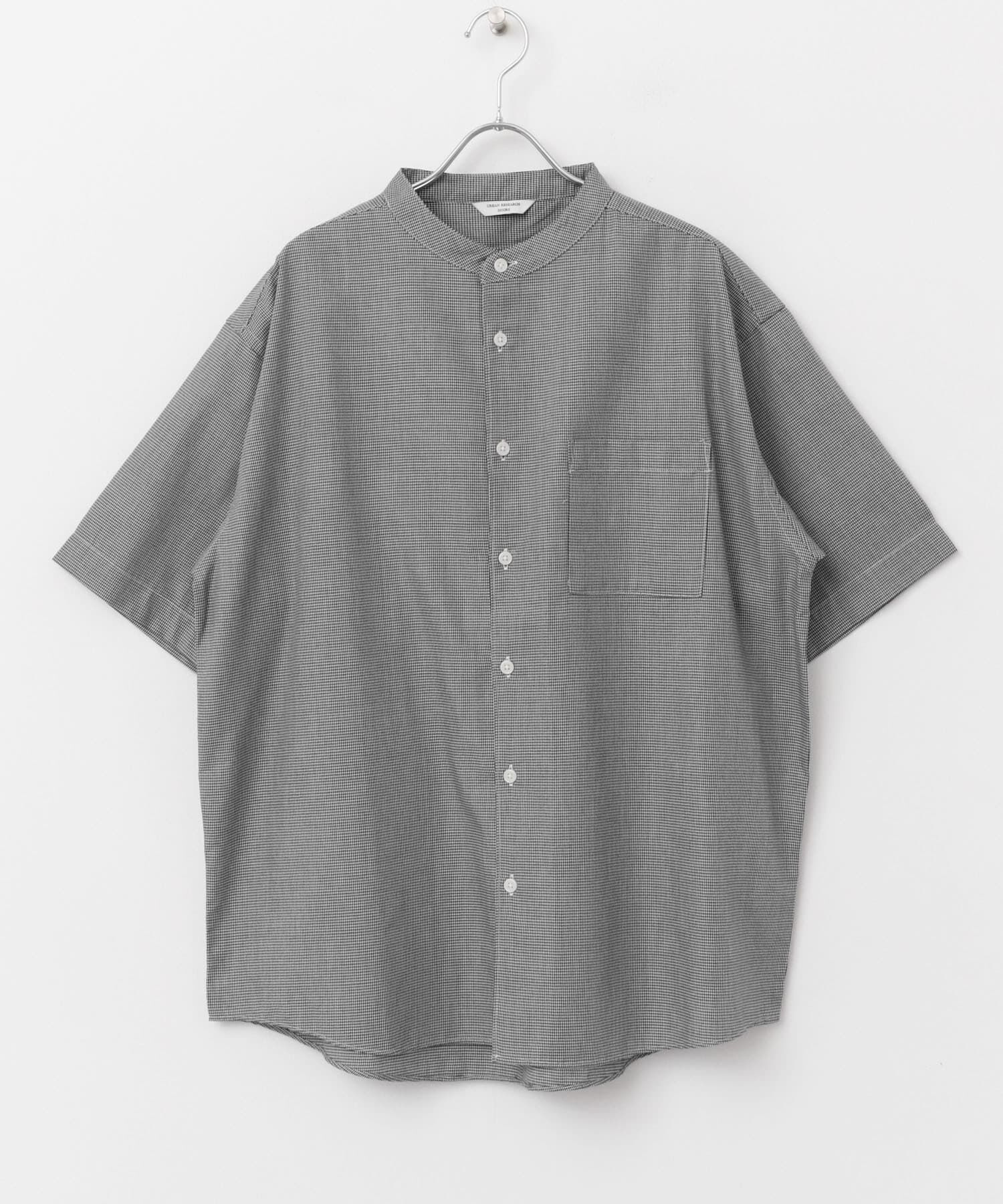 URBAN RESEARCH DOORS「TC バンドカラー ショートスリーブシャツ」|シャツ・ブラウス|