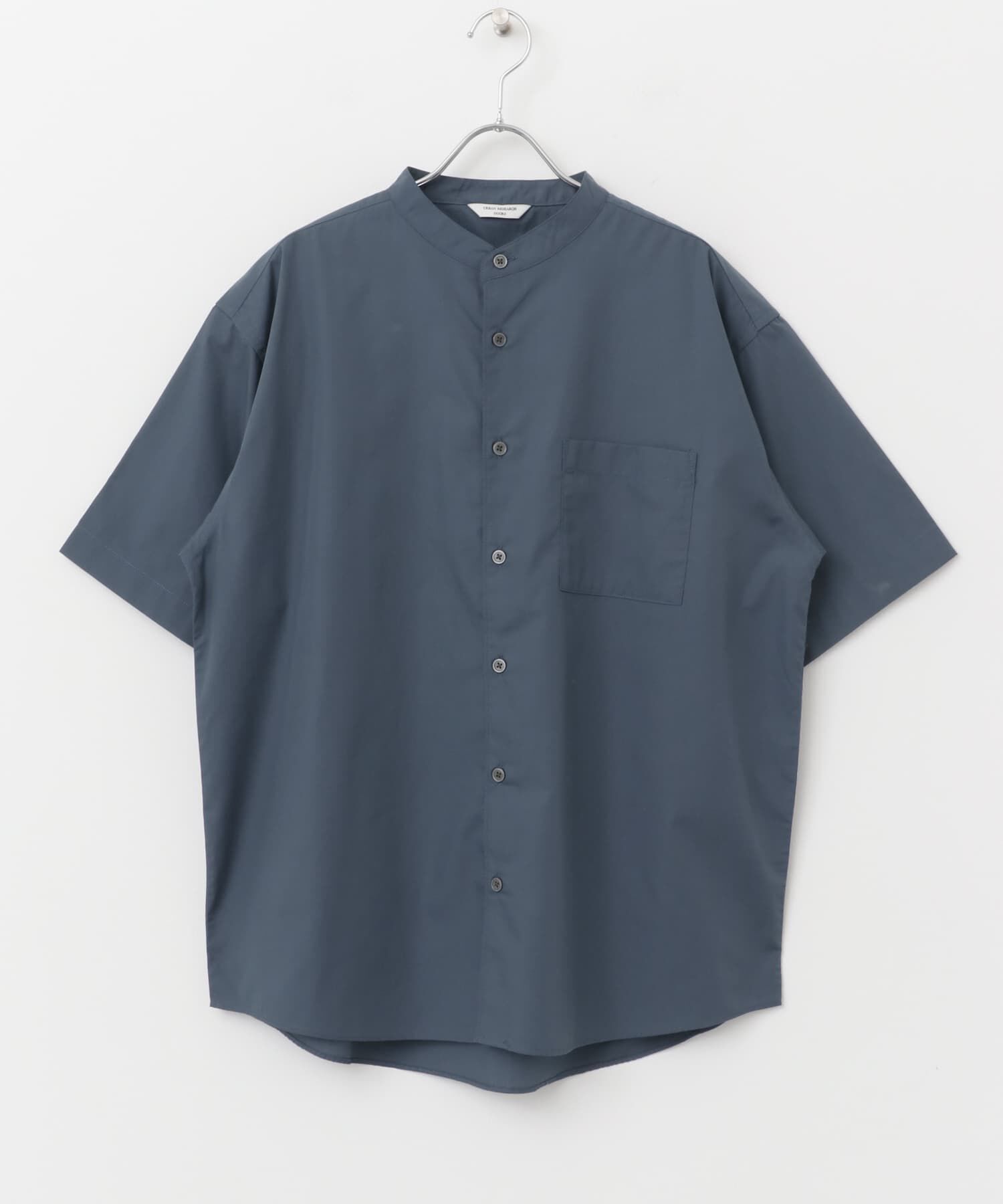 URBAN RESEARCH DOORS「TC バンドカラー ショートスリーブシャツ」|シャツ・ブラウス|