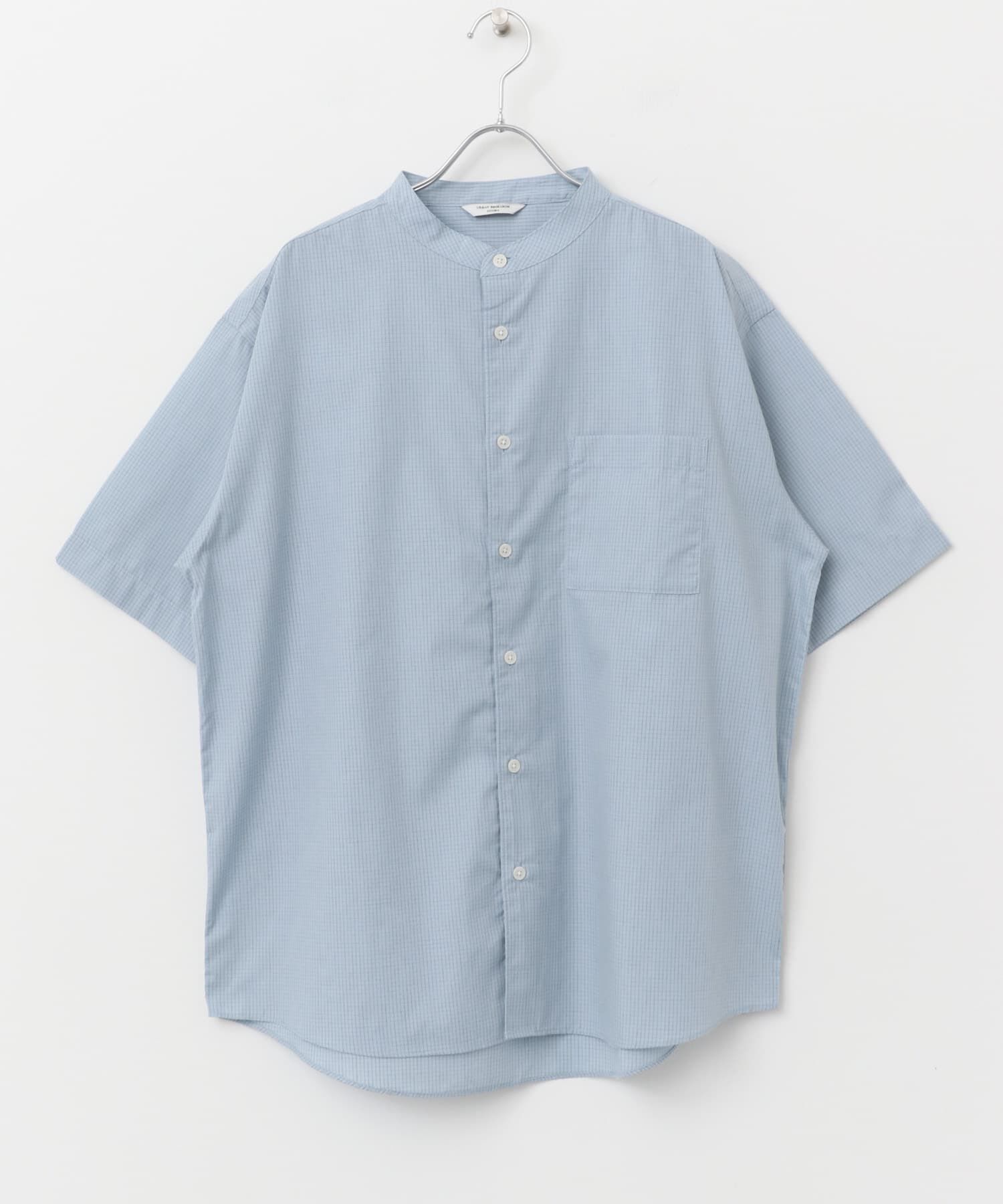 URBAN RESEARCH DOORS「TC バンドカラー ショートスリーブシャツ」|シャツ・ブラウス|