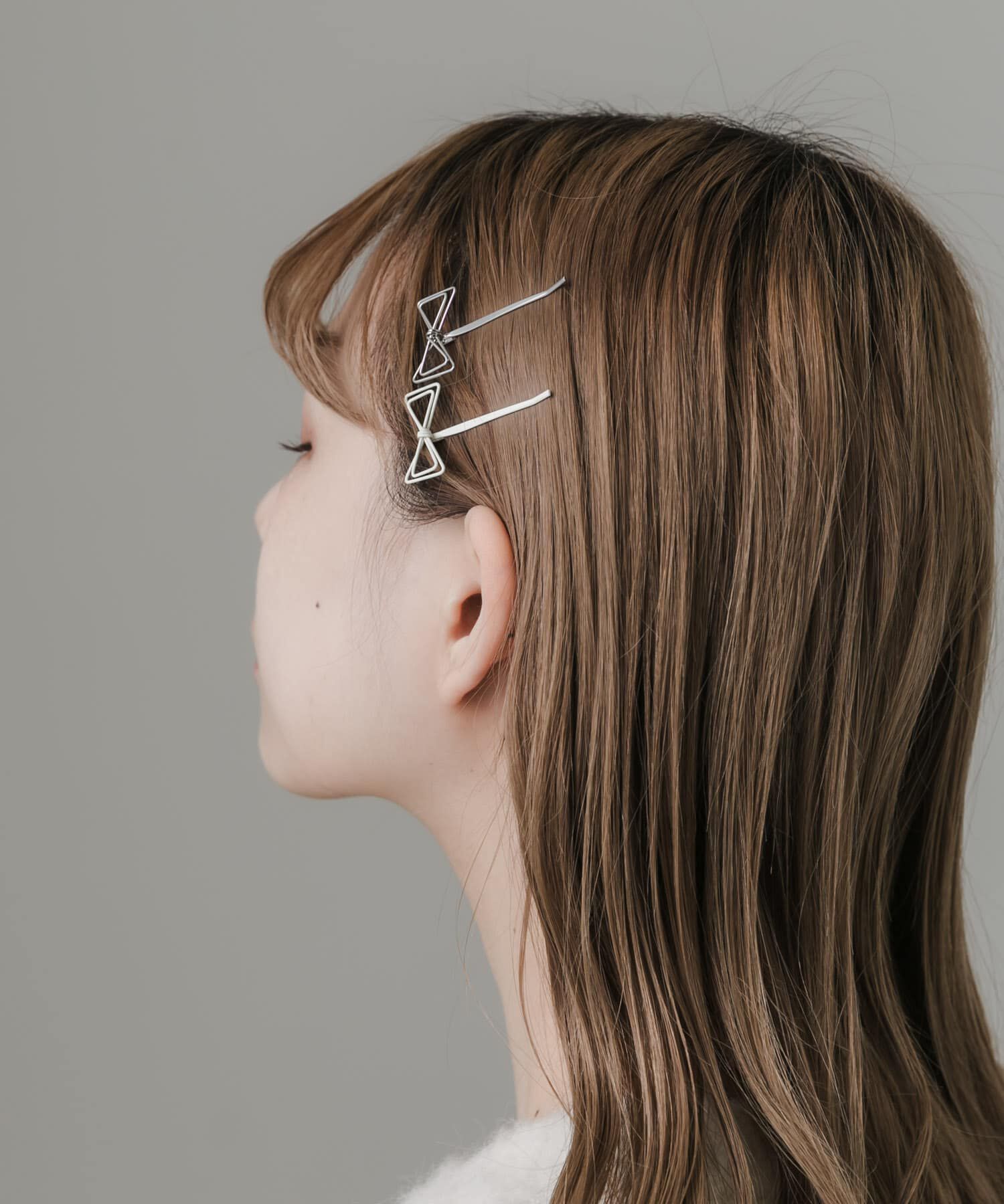 SMELLY「スィンリボンモチーフ2セットピン」|その他|シルバー系その他