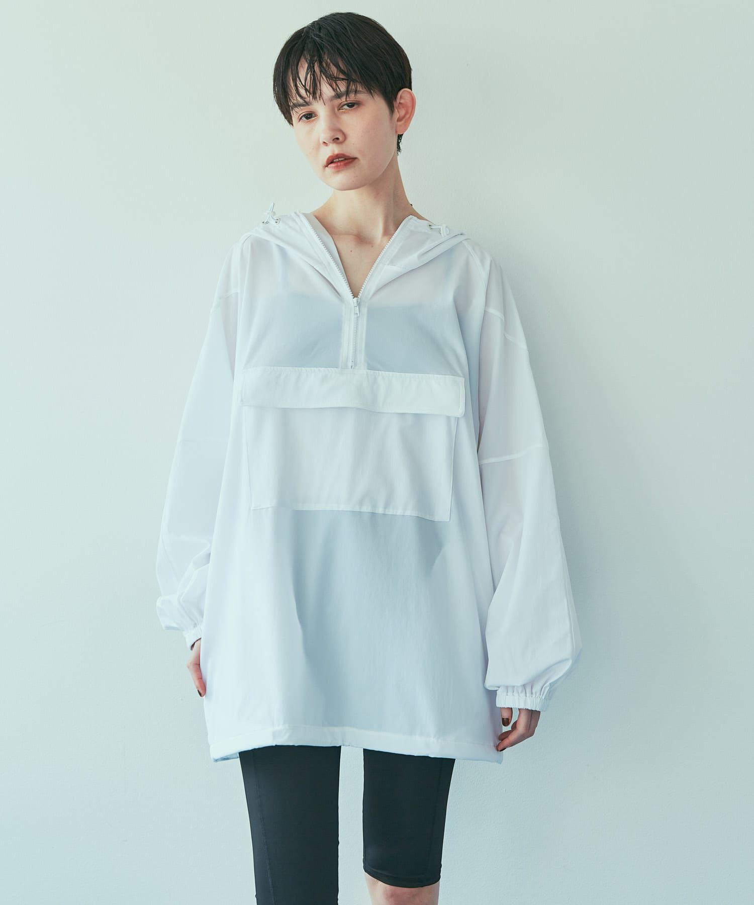 URBAN RESEARCH「『UVカット』Swim URBAN RESEARCH　スイムアノラックパーカー」|ビキニ|ホワイト