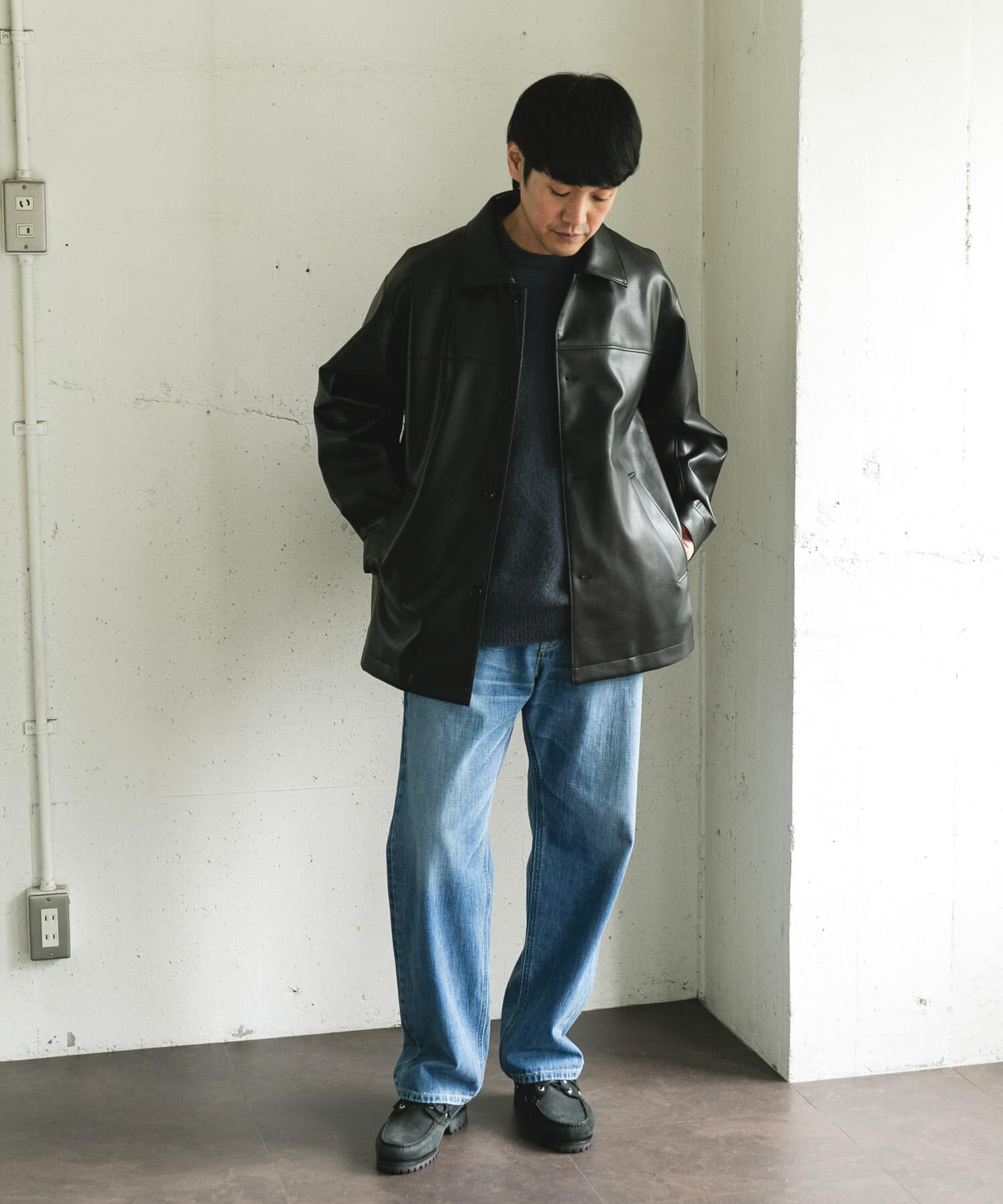 URBAN RESEARCH DOORS「FL カーコート」|ライダースジャケット|