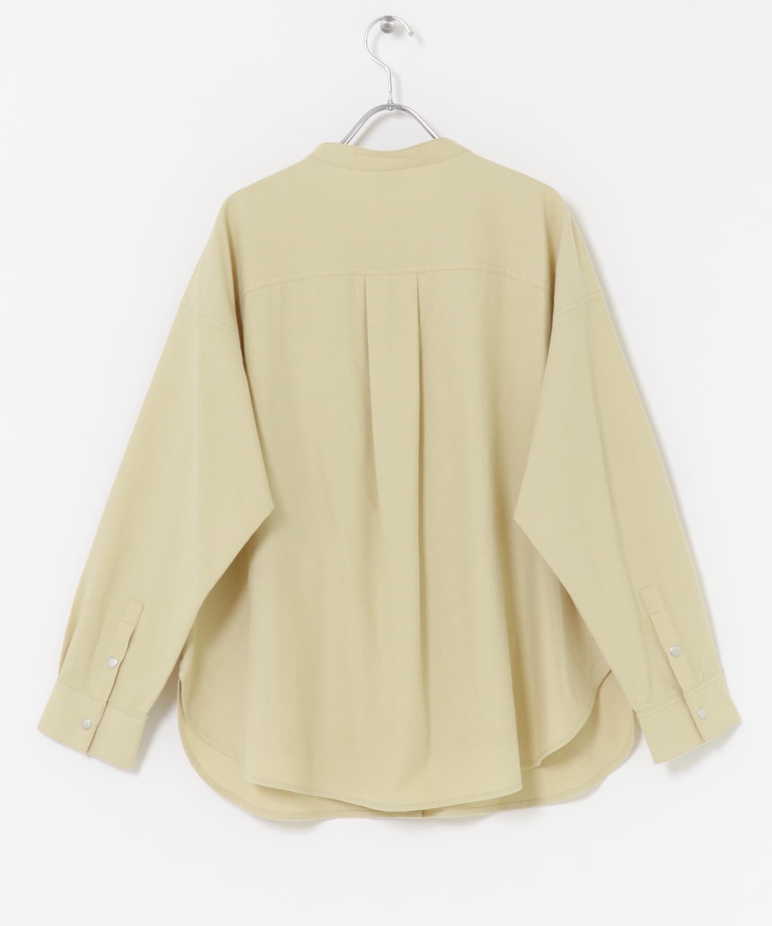 URBAN RESEARCH DOORS「微起毛バンドカラーシャツ」|シャツ・ブラウス|