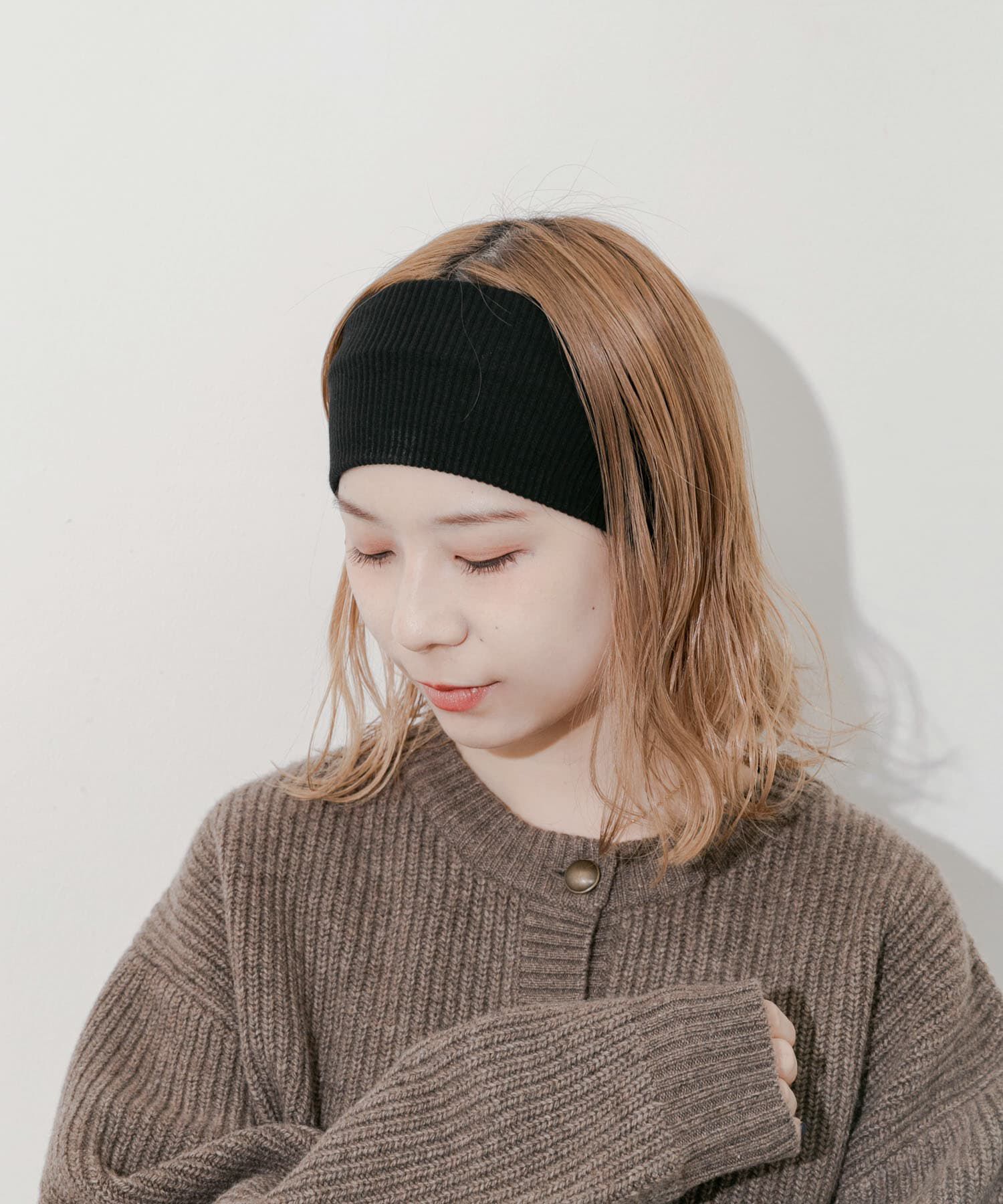 SMELLY「リブワイドヘアバンド」|ヘアバンド|