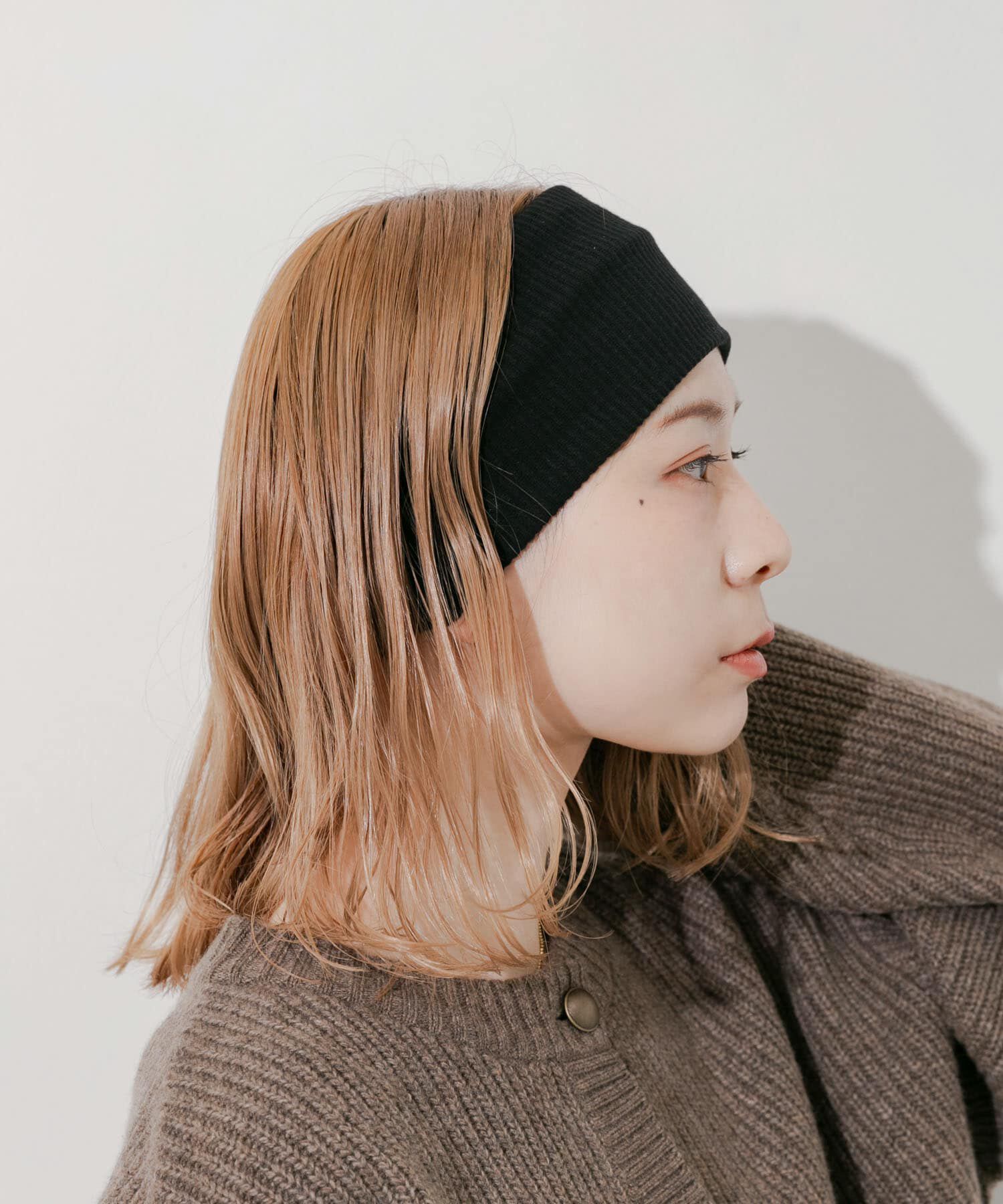 SMELLY「リブワイドヘアバンド」|ヘアバンド|