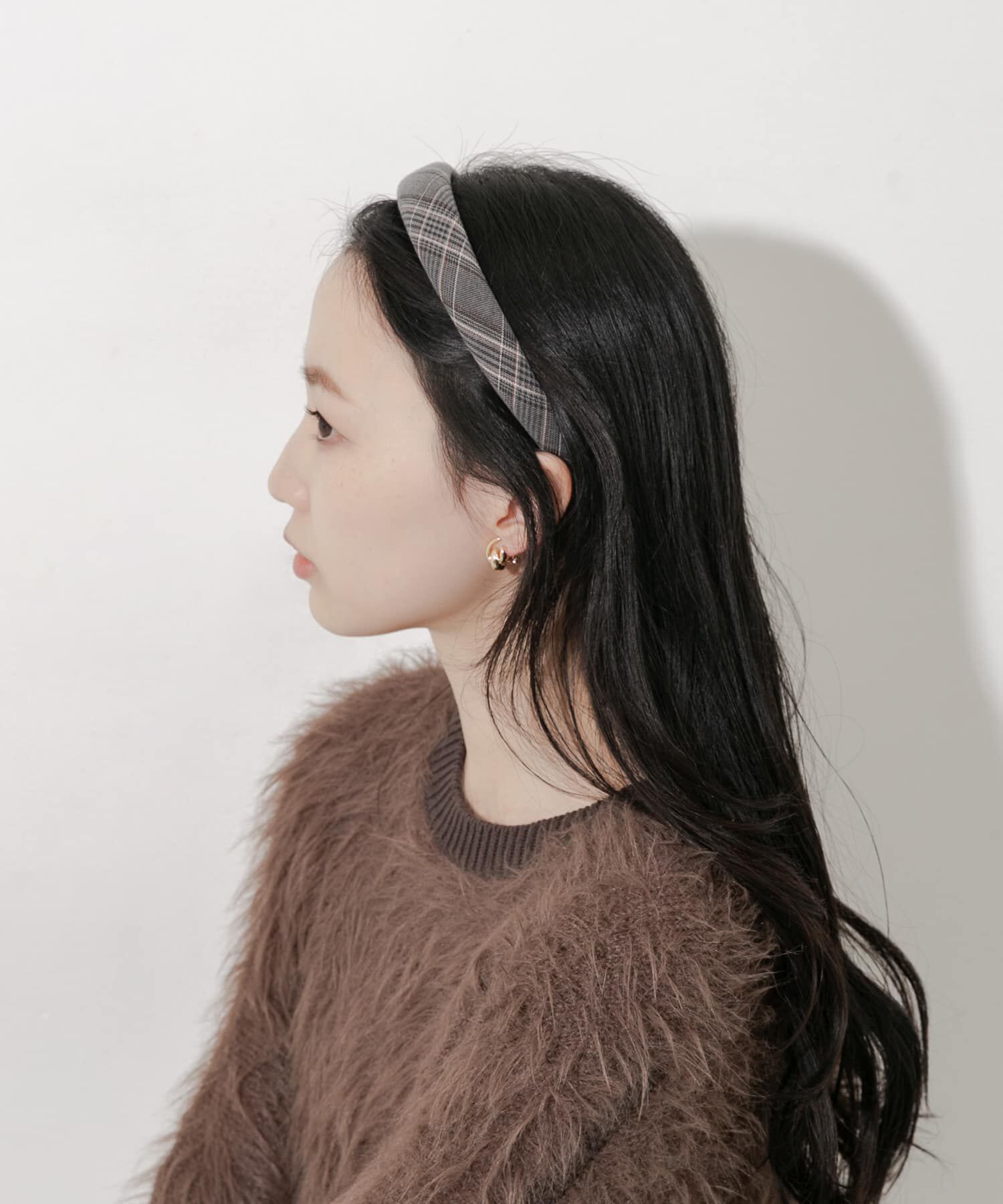 SMELLY「グレンチェックカチューシャ」|カチューシャ|