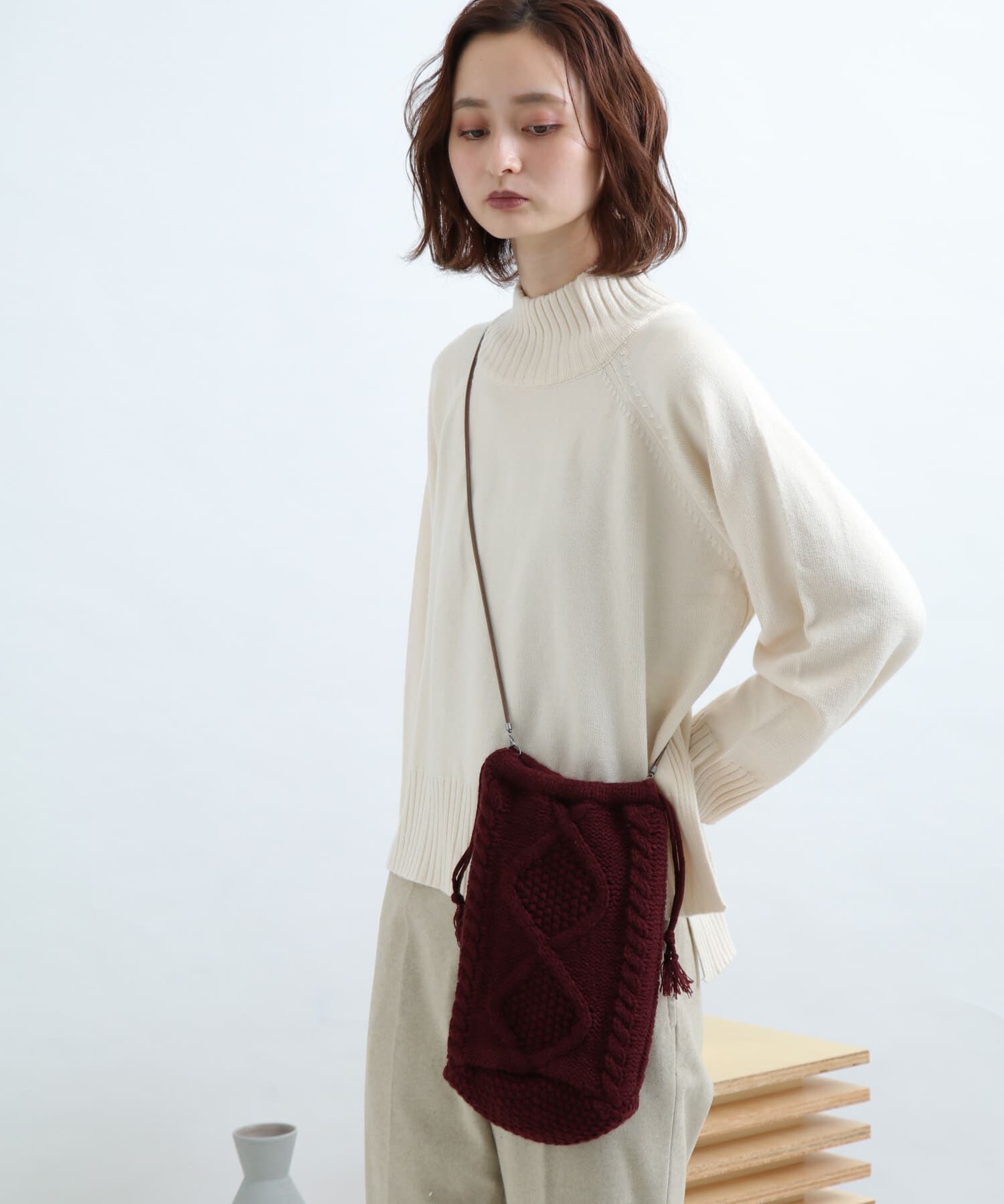 SENSE OF PLACE by URBAN RESEARCH「2WAYニット巾着バッグ」|その他|