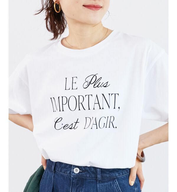  「《手洗い可能》Le plusロゴTシャツ」|Tシャツ・カットソー|