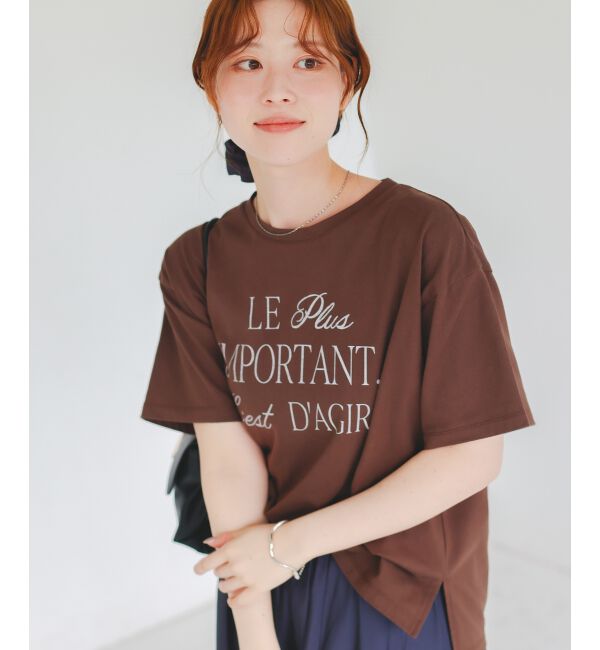  「《手洗い可能》Le plusロゴTシャツ」|Tシャツ・カットソー|
