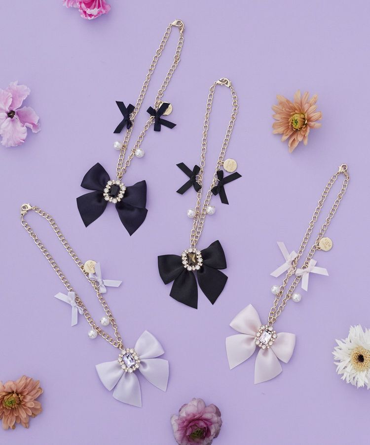 Maison de FLEUR「ビジューリボンパールバッグチャーム」|その他|