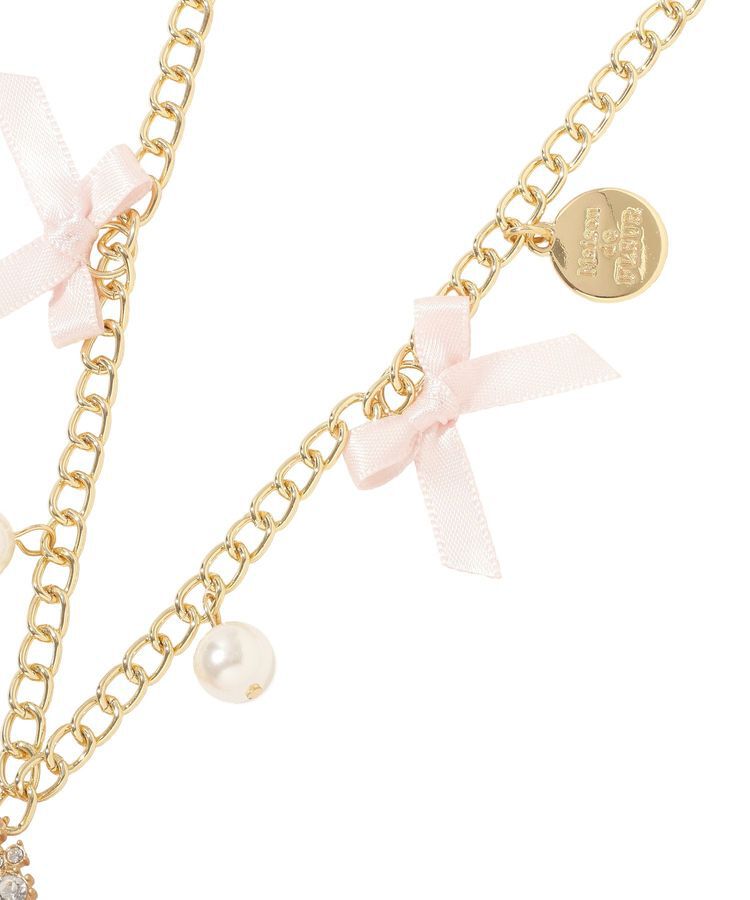 Maison de FLEUR「ビジューリボンパールバッグチャーム」|その他|