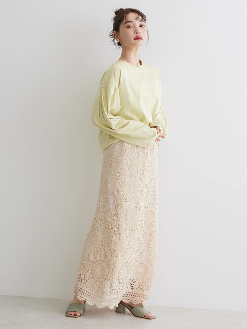 AMERICAN HOLIC「袖タックボリュームスリーブカットプルオーバー」|Tシャツ・カットソー|