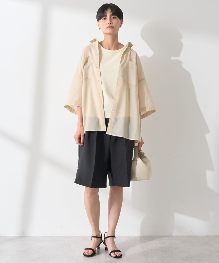 AMERICAN HOLIC「イージーケア+接触冷感Wポケットオーバーシャツ」|シャツ・ブラウス|