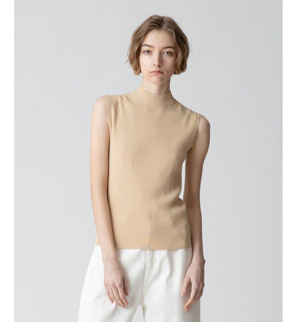 allureville「バック釦ディティールプルオーバー」|ニット・セーター|ベージュ