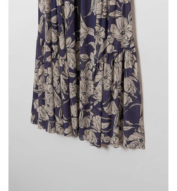 allureville「楊柳シアーフラワープリントワンピース」|ワンピース|