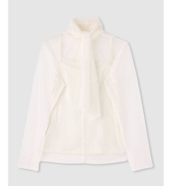 allureville「チュールボウロングスリーブ プルオーバー」|Tシャツ・カットソー|