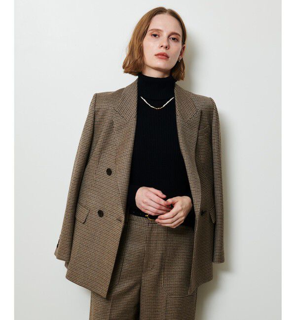allureville「CHIC TWEEDダブルジャケット」|テーラードジャケット|