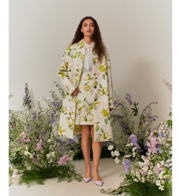 LOULOU WILLOUGHBY「【LOULOU WILLOUGHBY】RATTIレモン柄ラップミニスカート」|スカート|