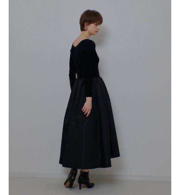 allureville「タフタドッキングニットワンピース」|ワンピース|