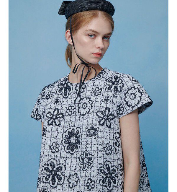 LOULOU WILLOUGHBY「【LOULOU WILLOUGHBY】MALHIA ツイードプルオーバー」|シャツ・ブラウス|