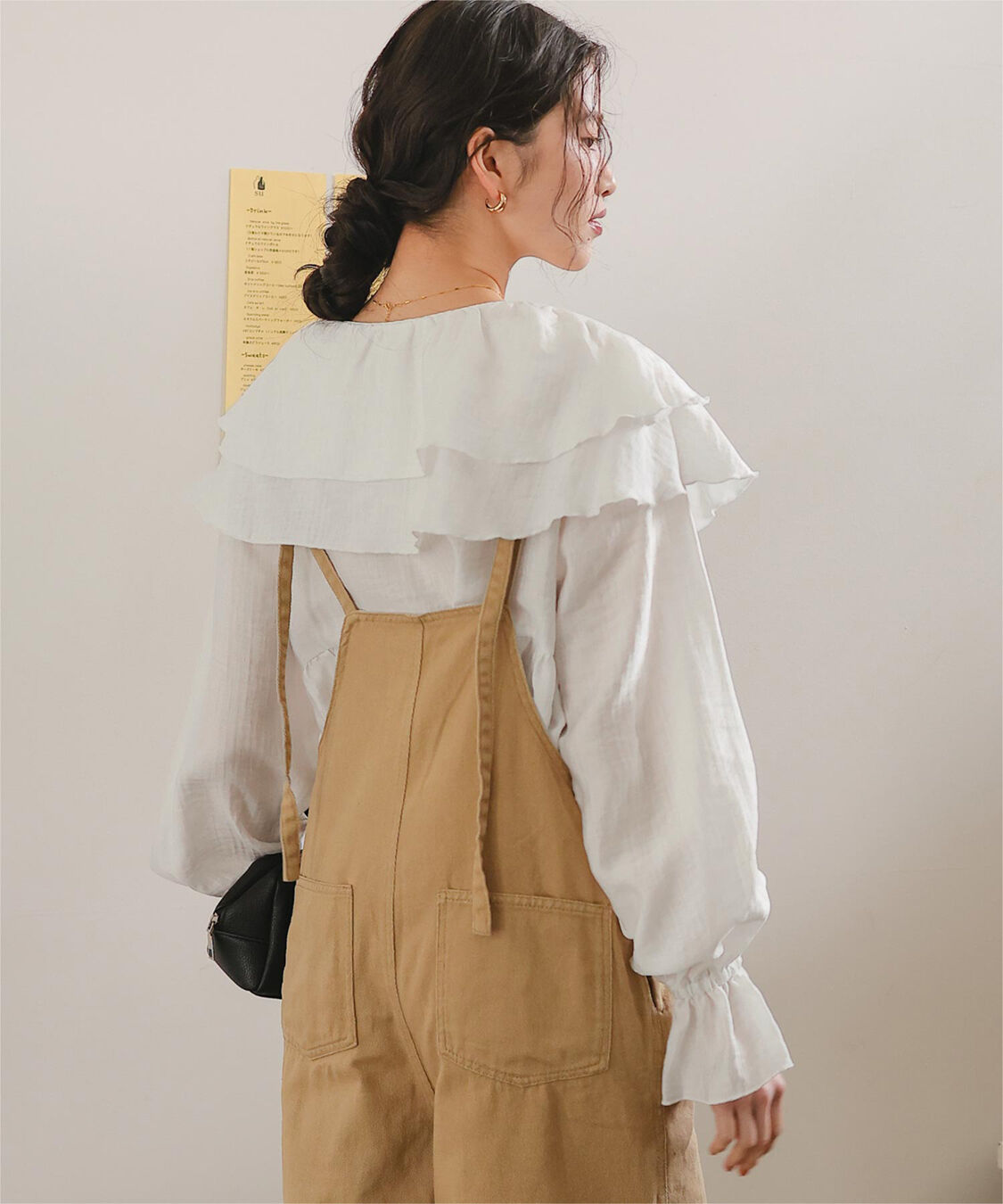 titivate「ペプラムギャザーラッフルフリルブラウス」|シャツ・ブラウス|