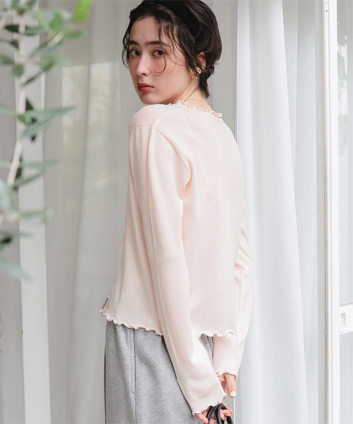 titivate「プチフリルニットカーディガン」|カーディガン|