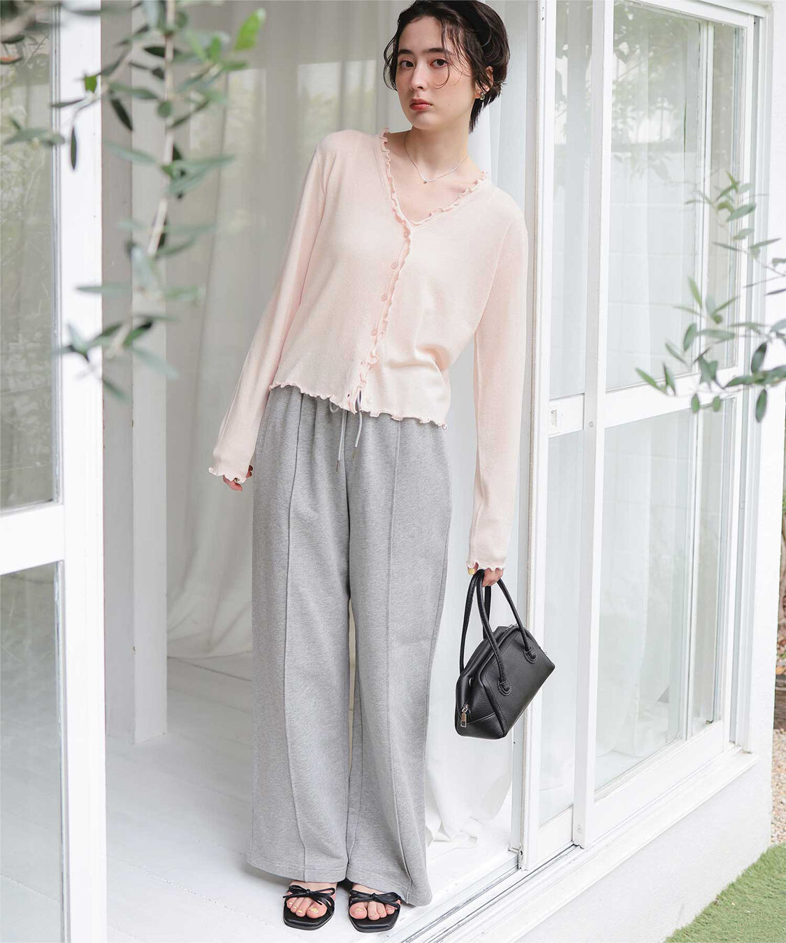 titivate「プチフリルニットカーディガン」|カーディガン|