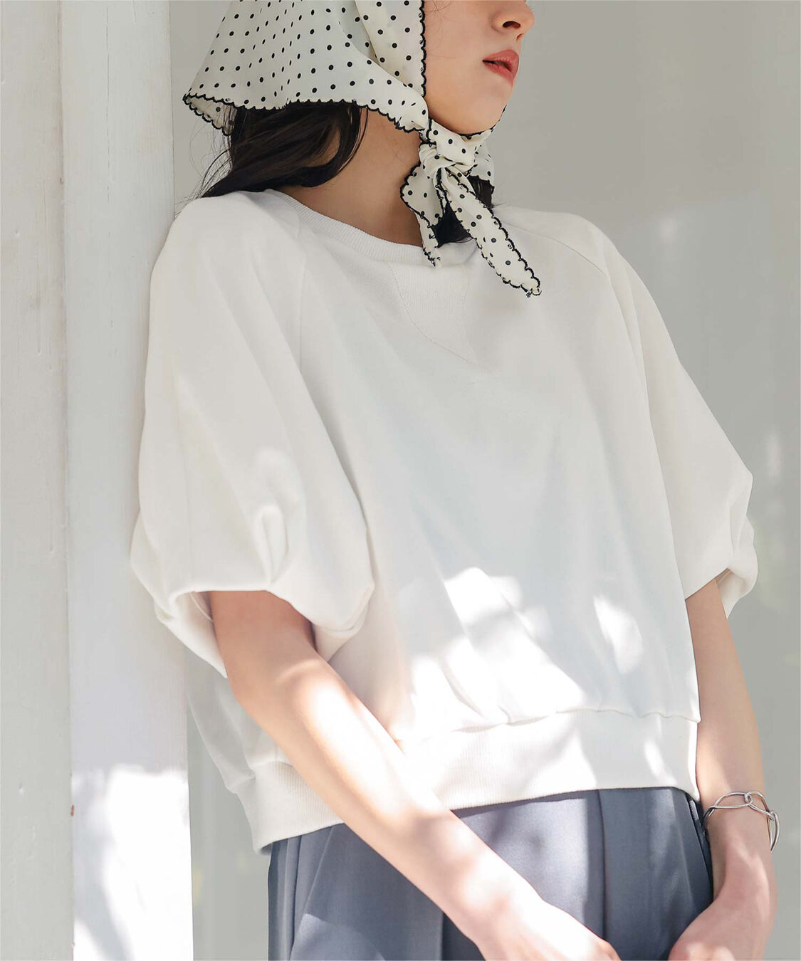 titivate「カットソーパフスリーブトップス」|Tシャツ・カットソー|