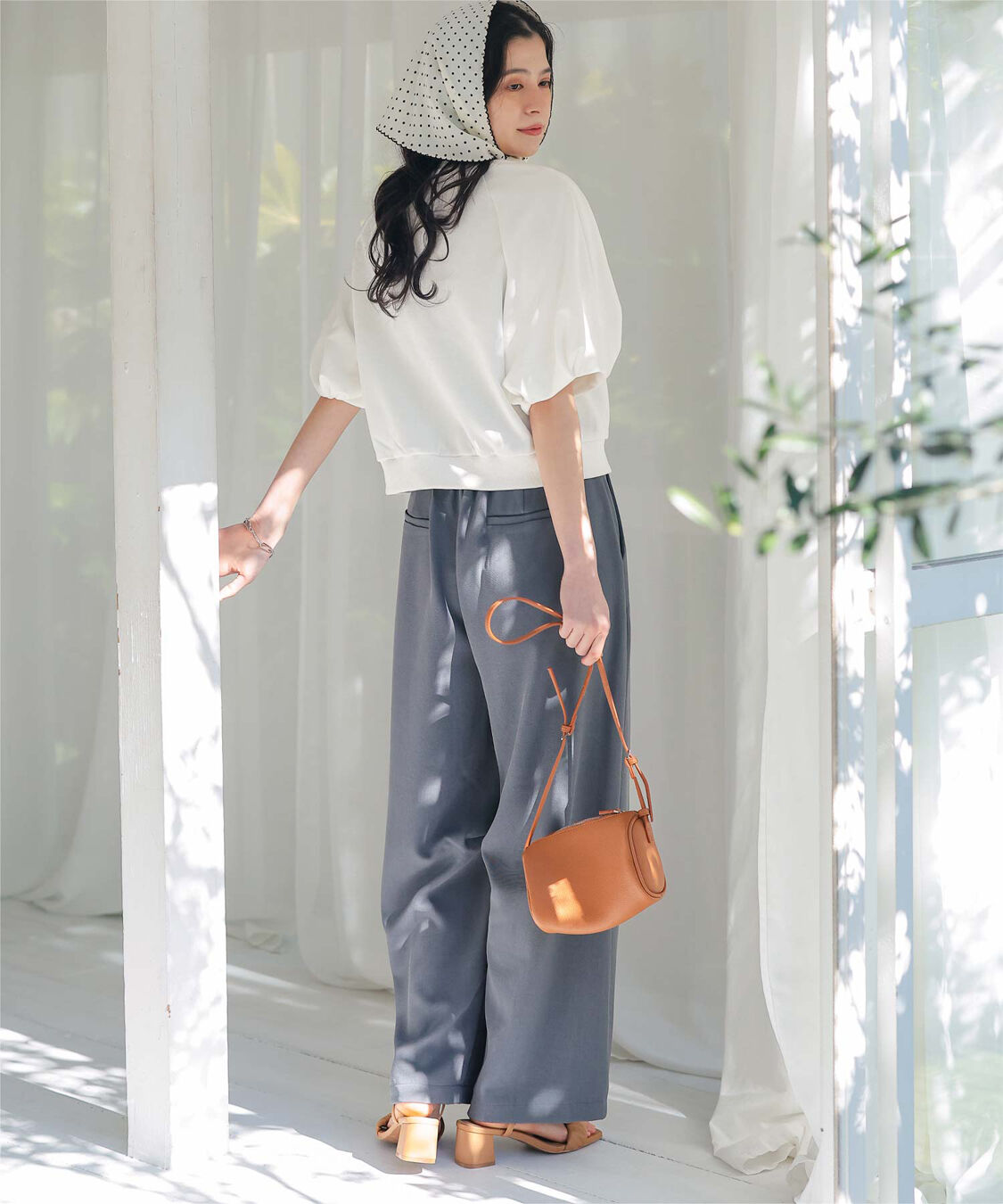 titivate「カットソーパフスリーブトップス」|Tシャツ・カットソー|