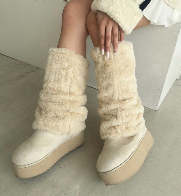  「2wayフェイクムートンブーツ」|その他|