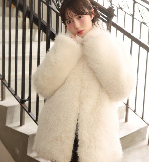  「ミドルフェイクファージャケット」|ダウンベスト・ベスト|