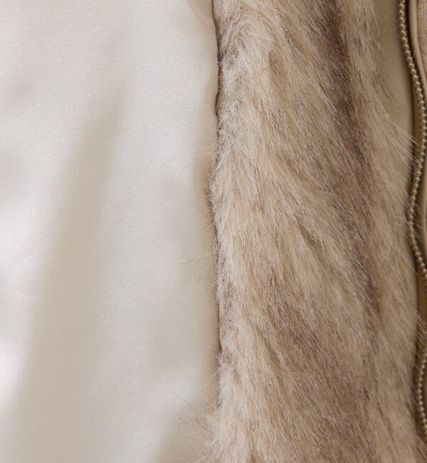  「ミドルフェイクファージャケット」|ダウンベスト・ベスト|