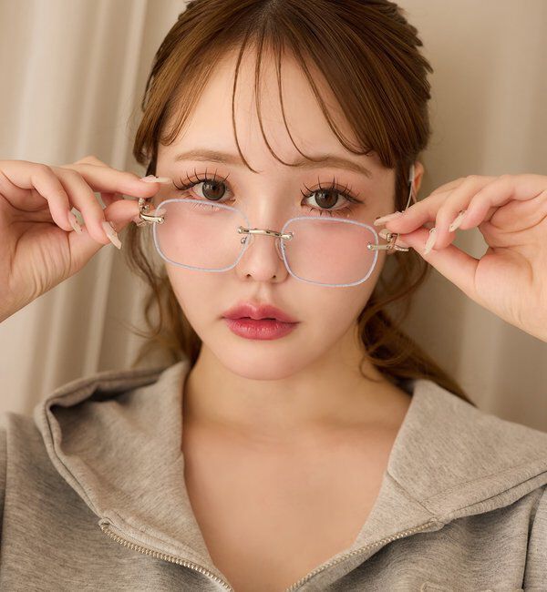  「グリッター眼鏡」|その他|シルバー