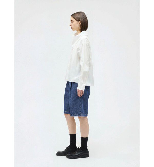 mizuiro ind「mizuiro ind デニムハーフパンツ(BLEACH)」|その他|