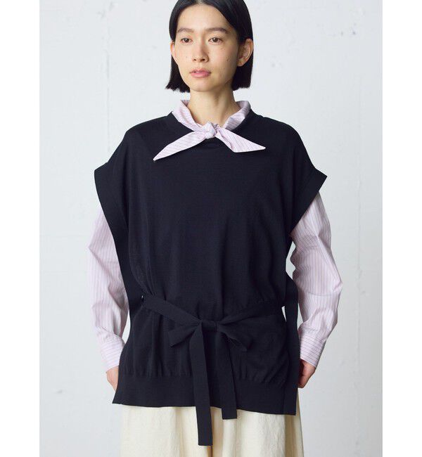 MidiUmi「MidiUmi サイドリボンベスト」|ベスト・ジレ|