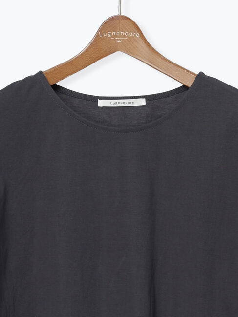 Lugnoncure「プレーティング袖タックTシャツ」|Tシャツ・カットソー|