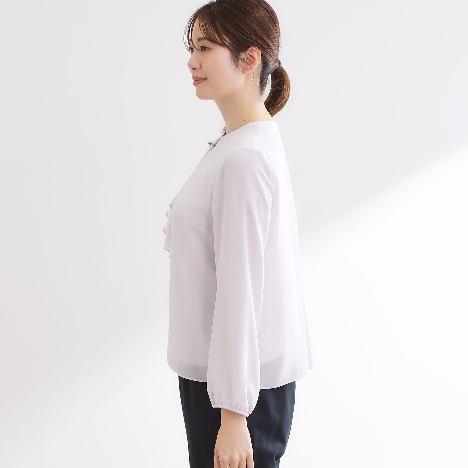 Reflect「フロントフリルシフォンブラウス」|シャツ・ブラウス|