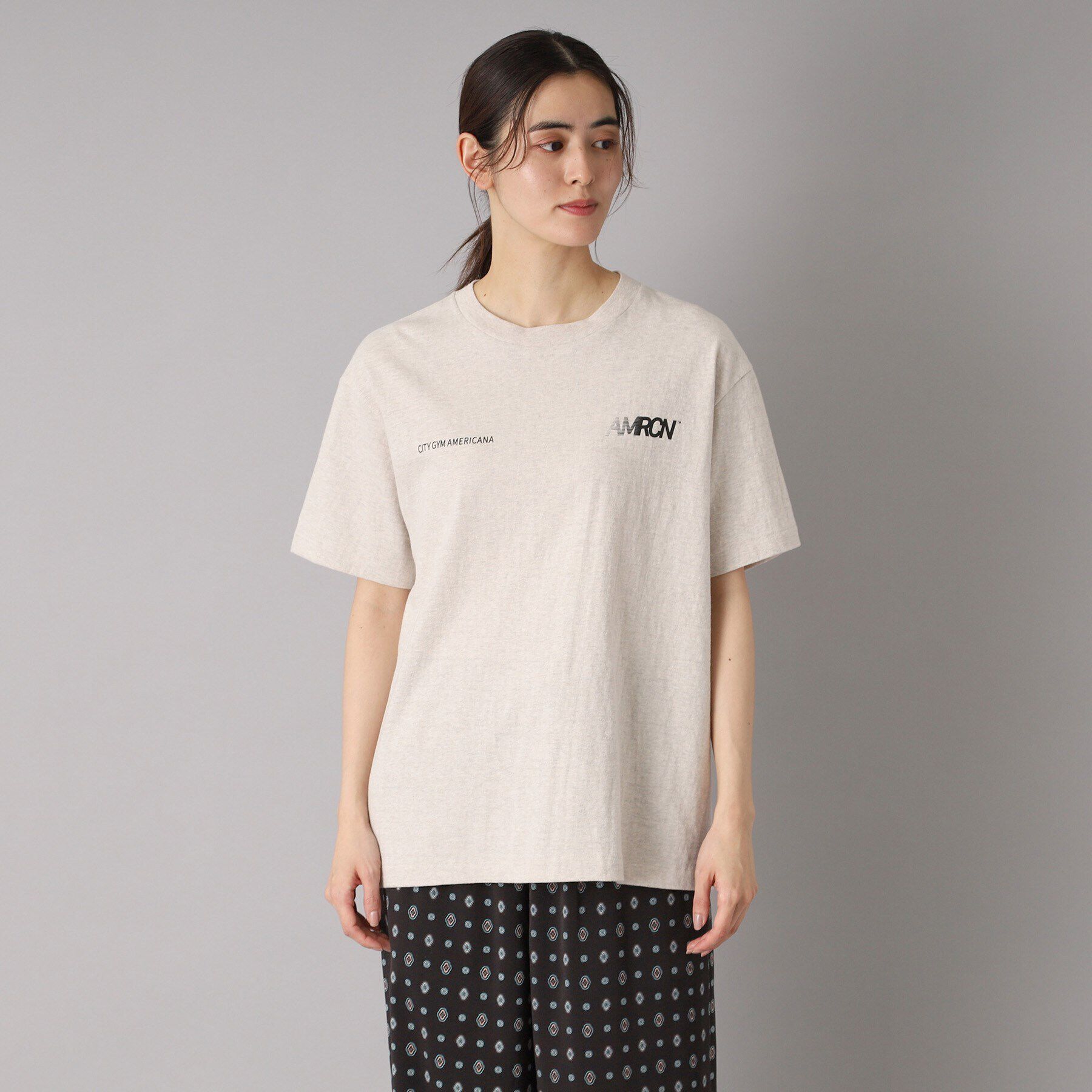 DRESSTERIOR「Americana（アメリカーナ） AMRCN ロゴTシャツ」|Tシャツ・カットソー|