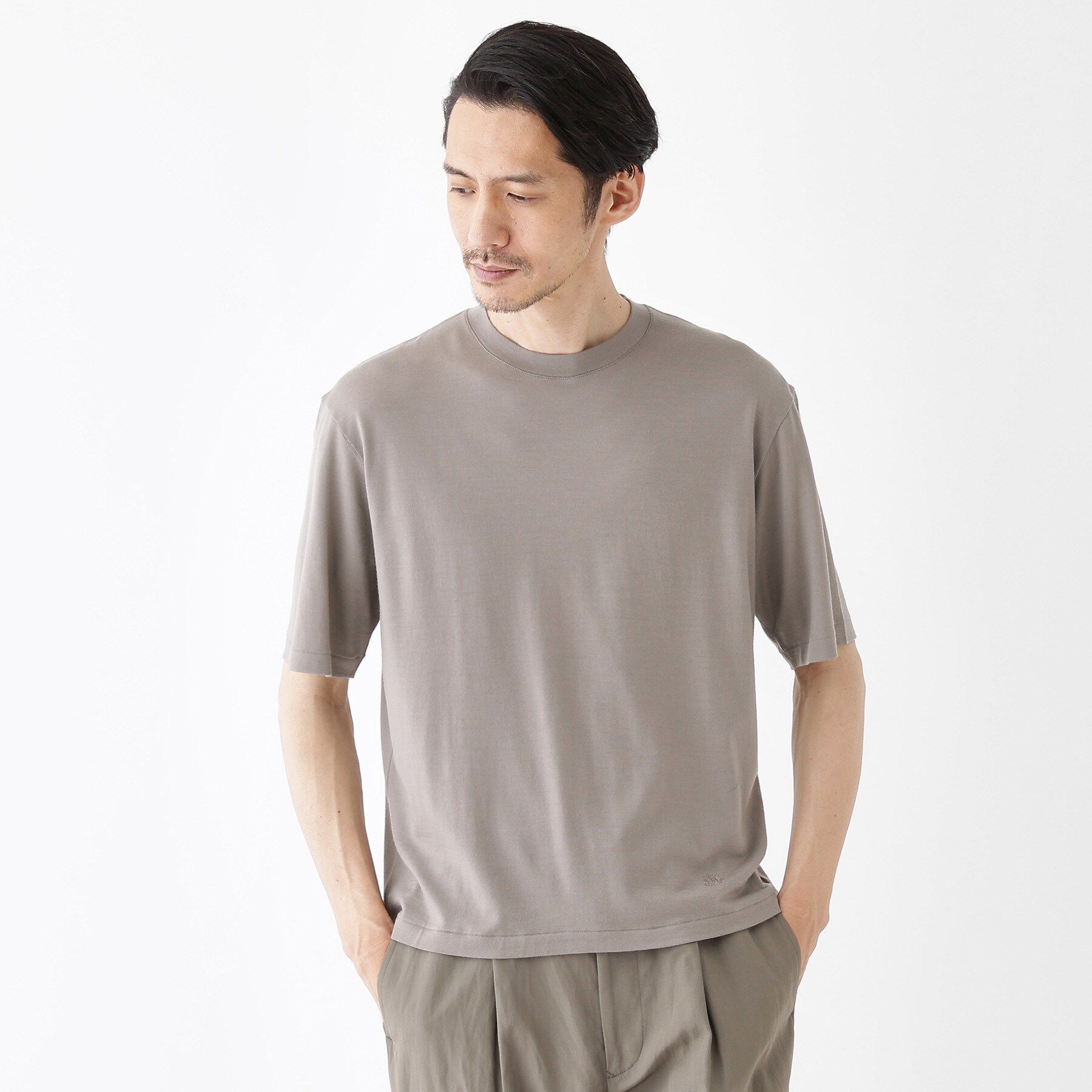 TAKEO KIKUCHI「【THE FLAGSHIP】メリノウール天竺Tシャツ」|Tシャツ・カットソー|