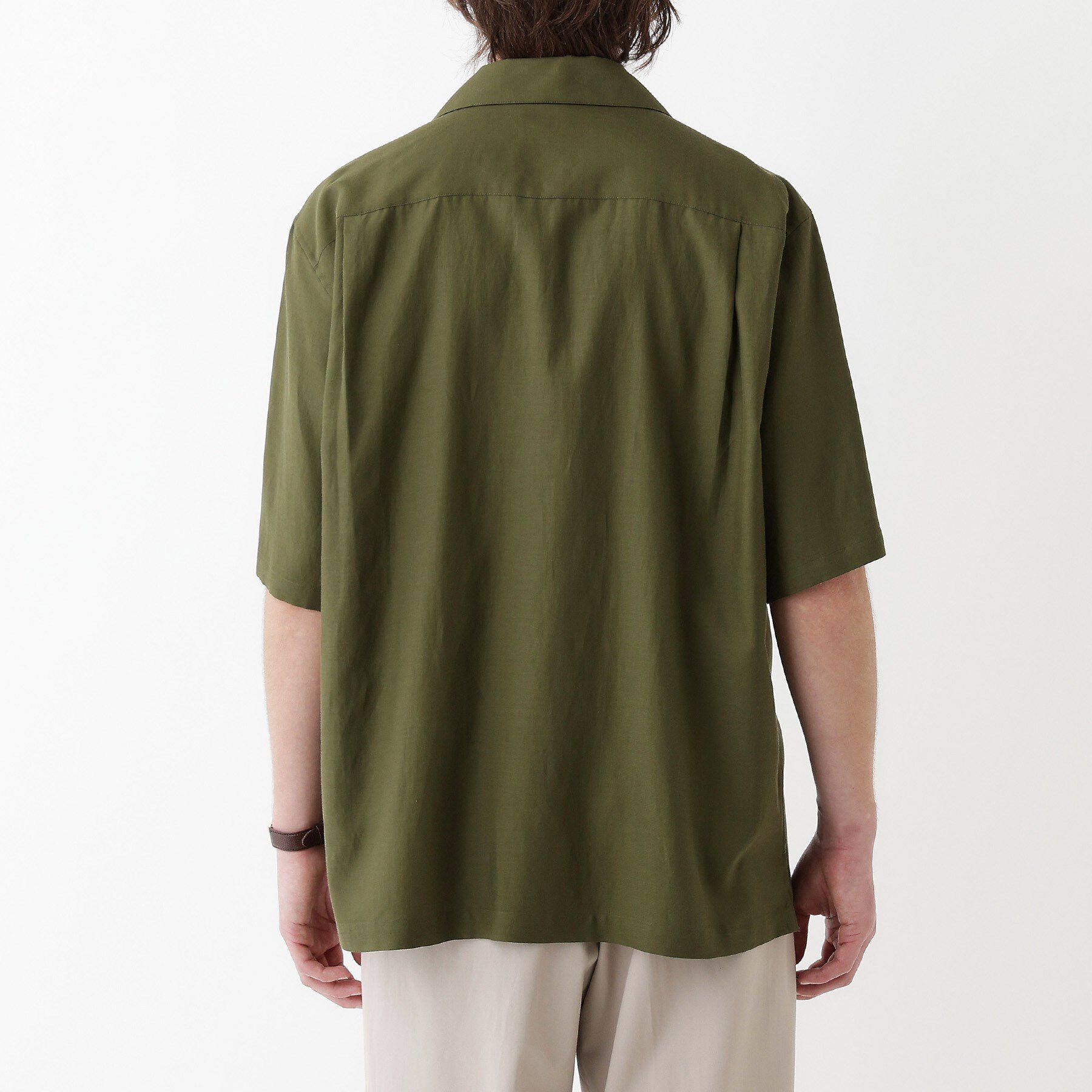 TAKEO KIKUCHI「【THE FLAGSHIP】変形オープンカラー 半袖シャツ」|シャツ・ブラウス|