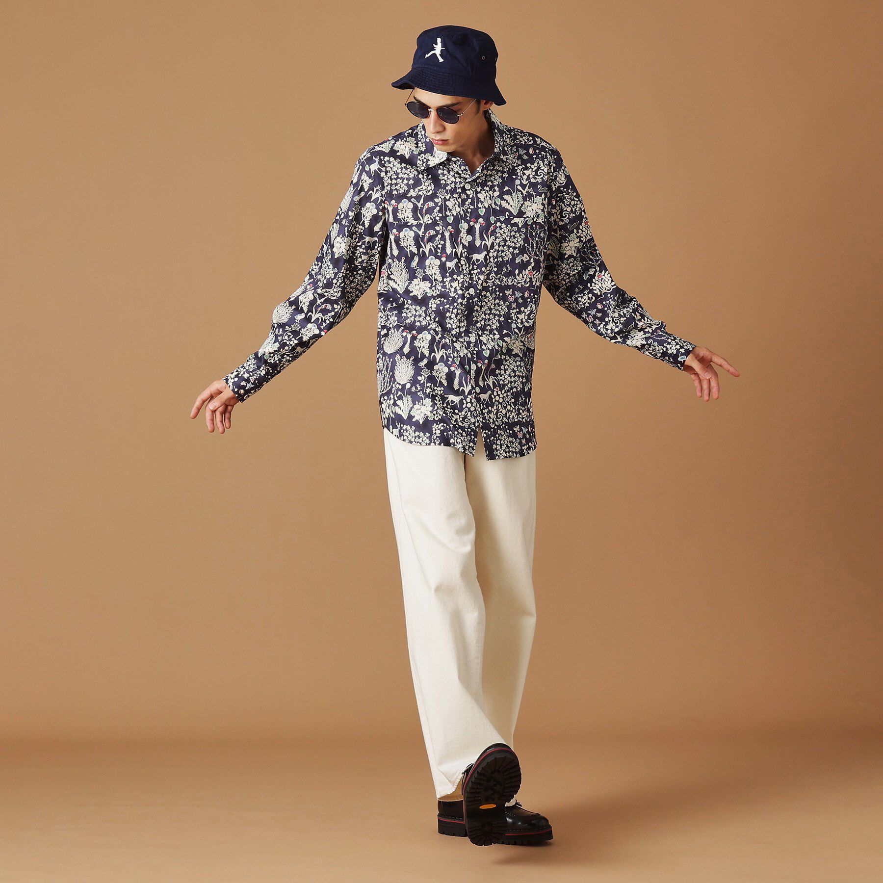 40CARATS&525「【Sサイズ～】フラワープリントシャツ」|シャツ・ブラウス|