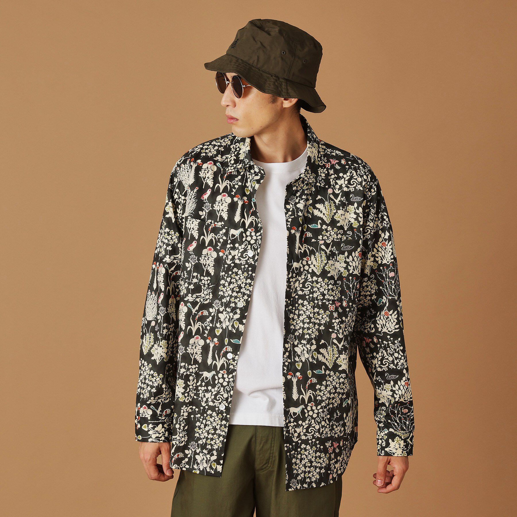 40CARATS&525「【Sサイズ～】フラワープリントシャツ」|シャツ・ブラウス|